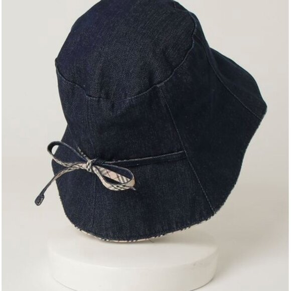 【Burberry】Blue Label Nova Check Denim Hat - Picture 2 of 9